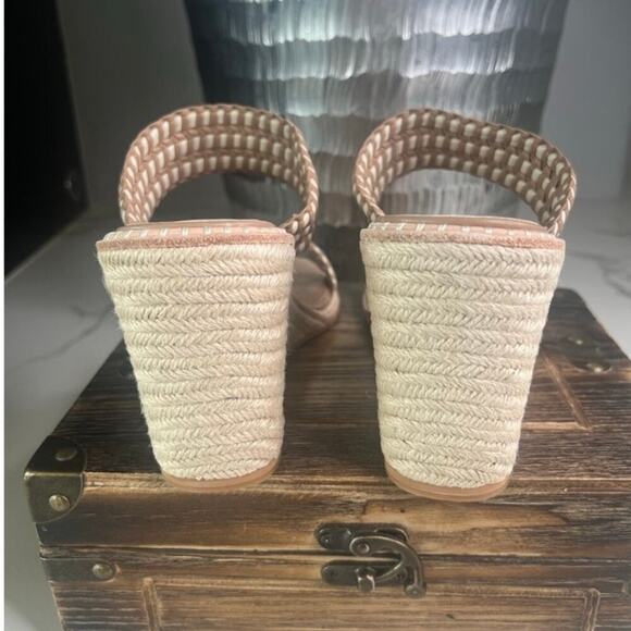 Dolce Vita Tan and Cream Wedge Sandals - Picture 6 of 9